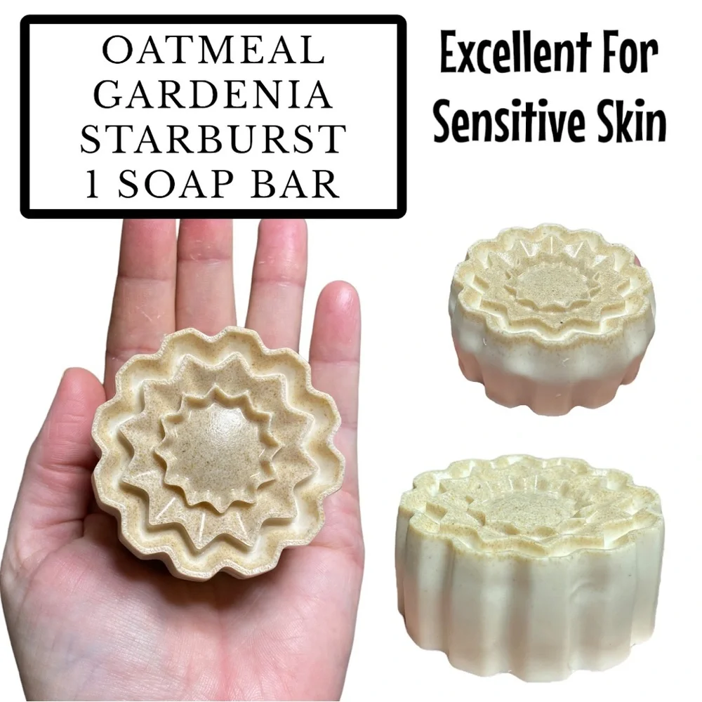 1 Bar, Gardenia Starburst Soap, Handmade ( PRICE IS FIRM ) Great Gift Idea! - Picture 1 of 1